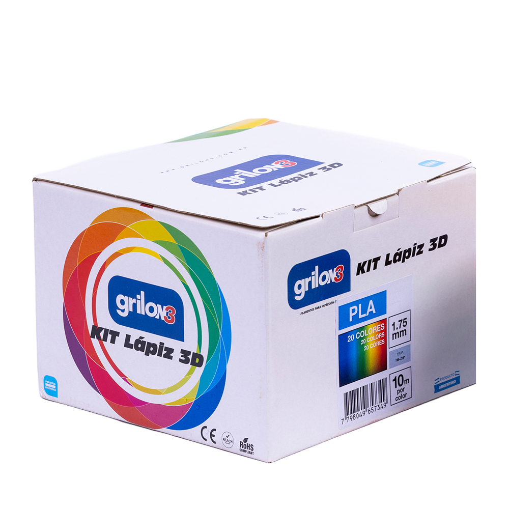 Kit Lapiz 3d 20 Colores