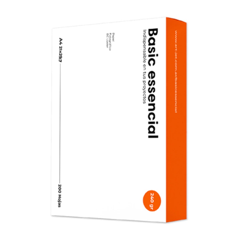 Basic A4 240 Grs Microporoso Luster X 200 Hojas