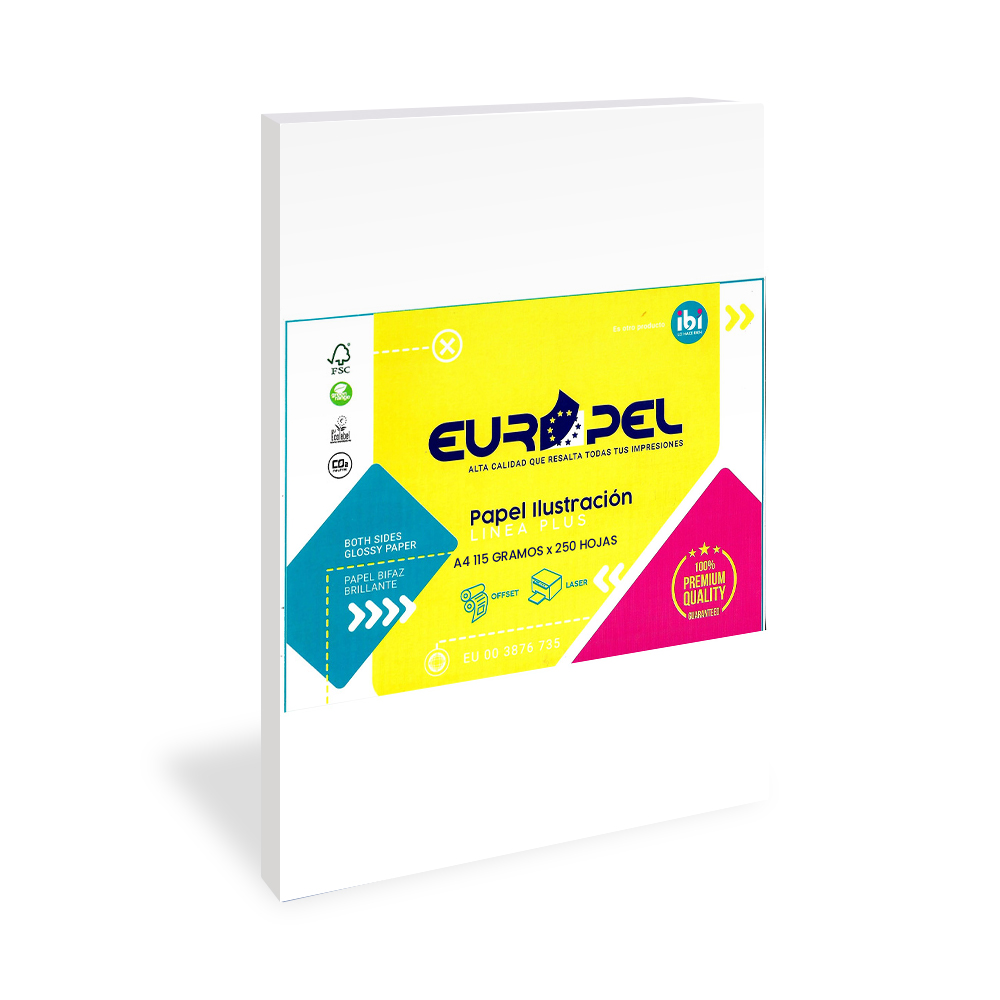 Papel Ilustracion A3+ 275 Grs Glossy X 125 Hojas