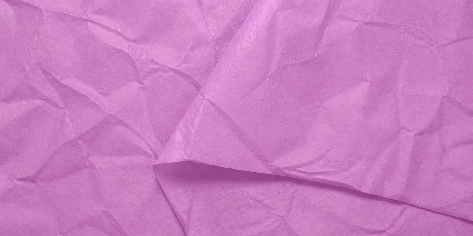 Textura del papel seda lila, con sus arrugas finas y sus pliegues