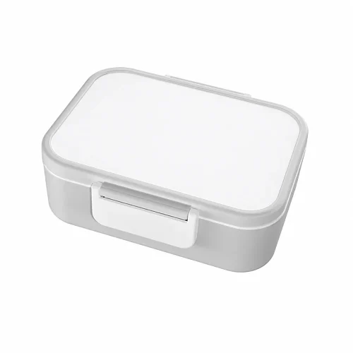 Lunchera Workat Lunchi Gris + Blanco De Polimero Sublimable