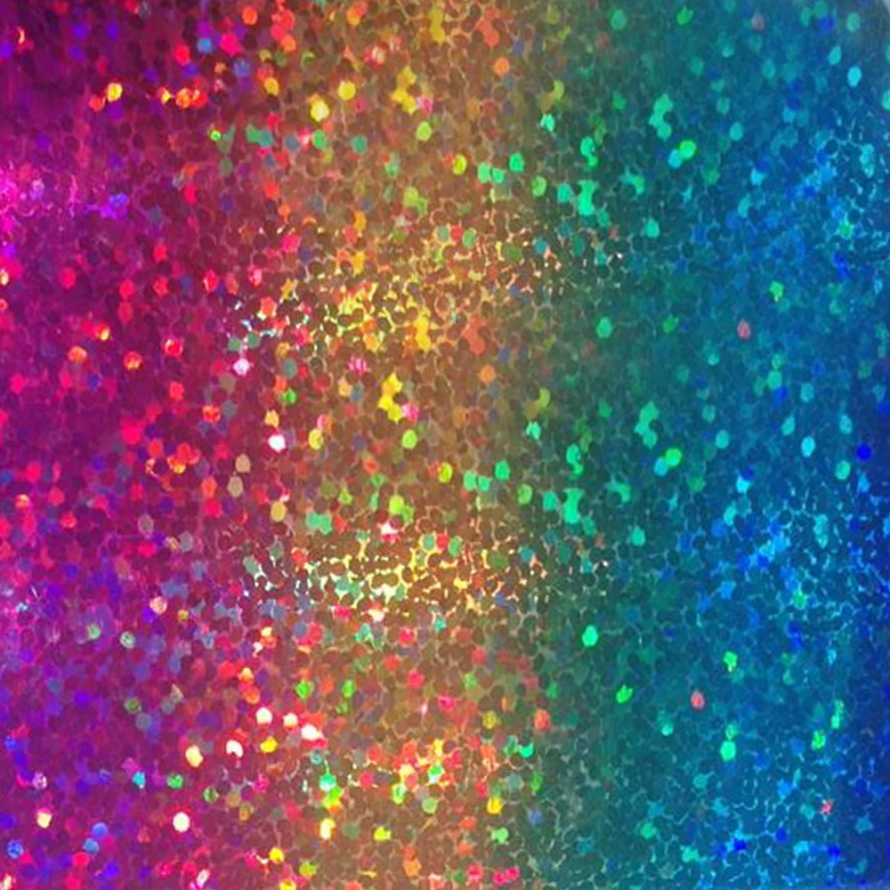 Fhm20 Vinilo Termotransferible X 50 Cm Holografico Sparkle Multicolor X Metro