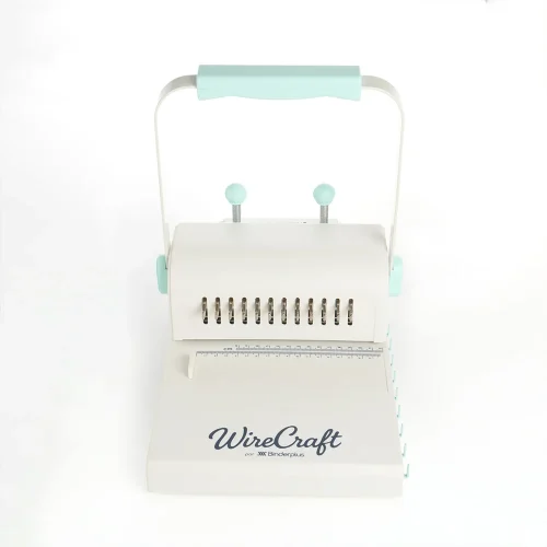 Anilladora Binder Wire 150 Verde 2:1 A4 En Dos Pasos Agujero Rectangular