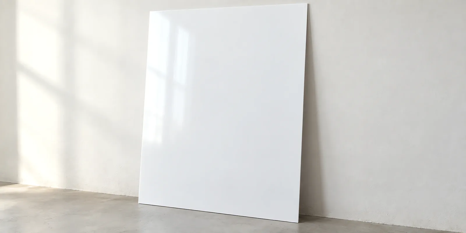 Placa de alto impacto blanca brillante