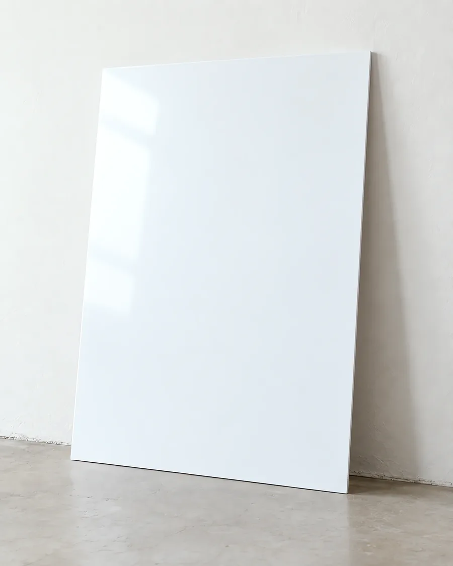 Placa de alto impacto blanca brillante