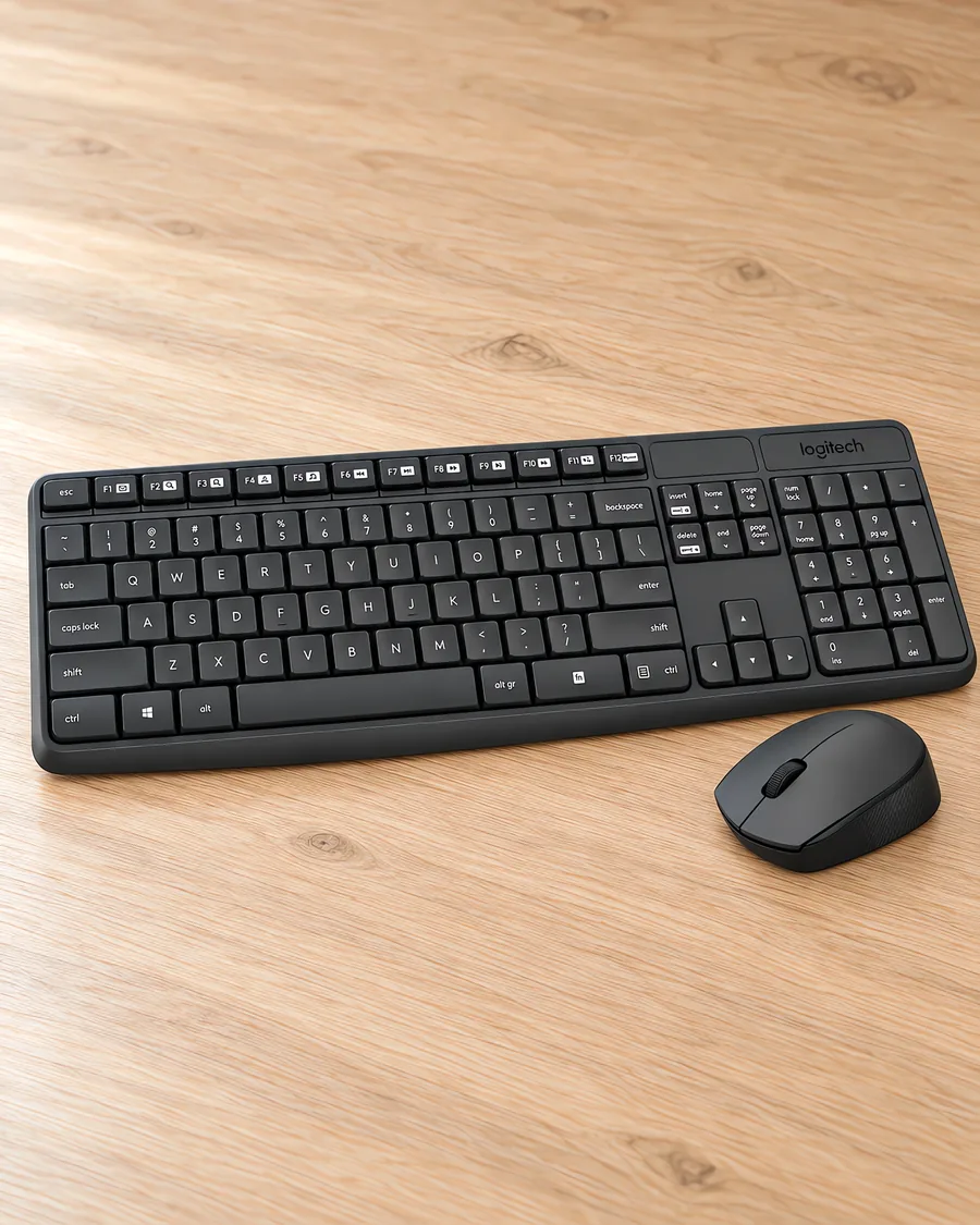 Teclado y mouse Logitech inalámbricos