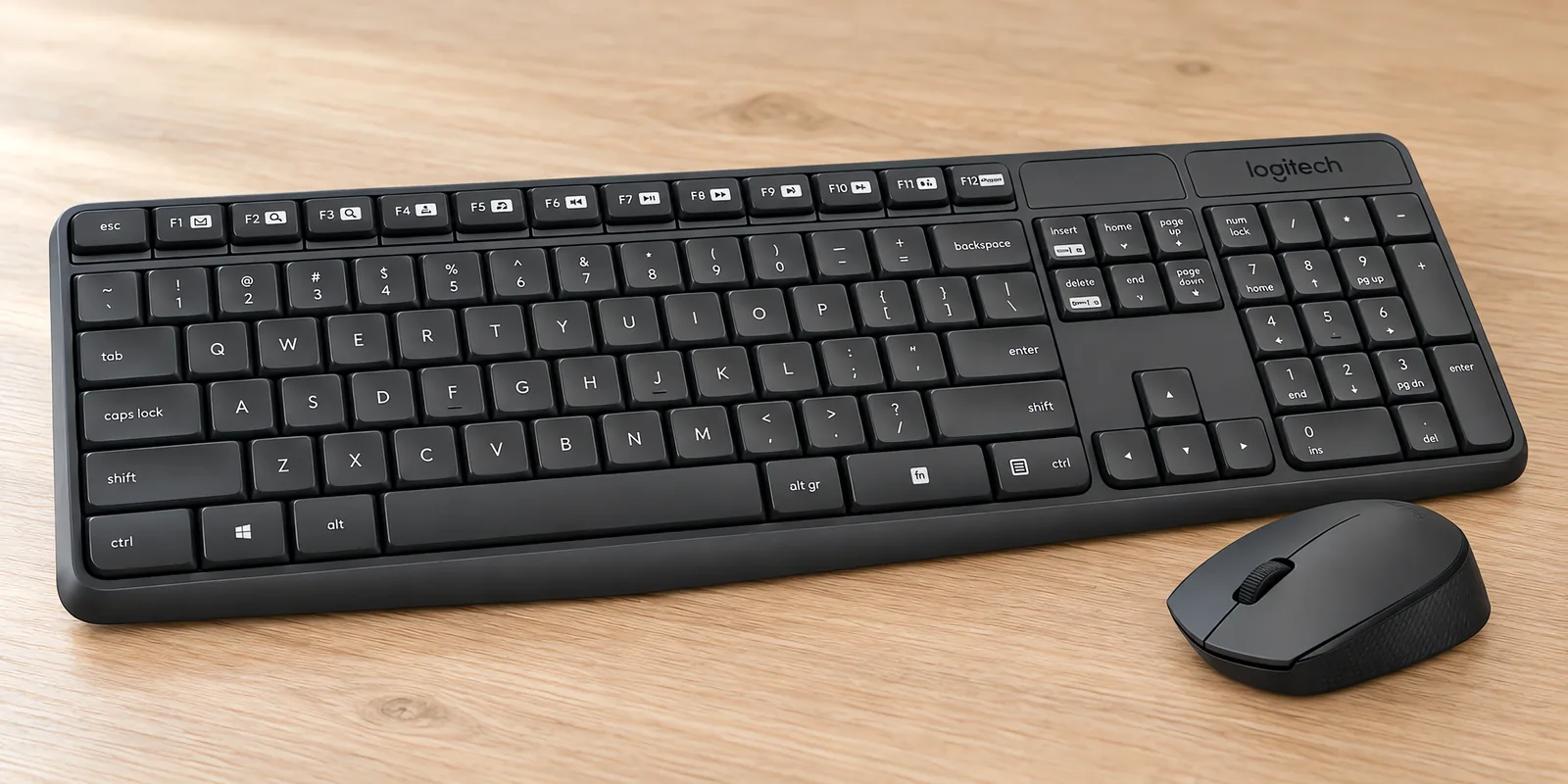 Teclado y mouse Logitech inalámbricos