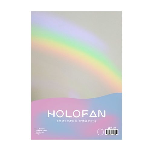 Art-jet A4 Film Adhesivo Holografico Burbuja Transparente X 20 Hojas