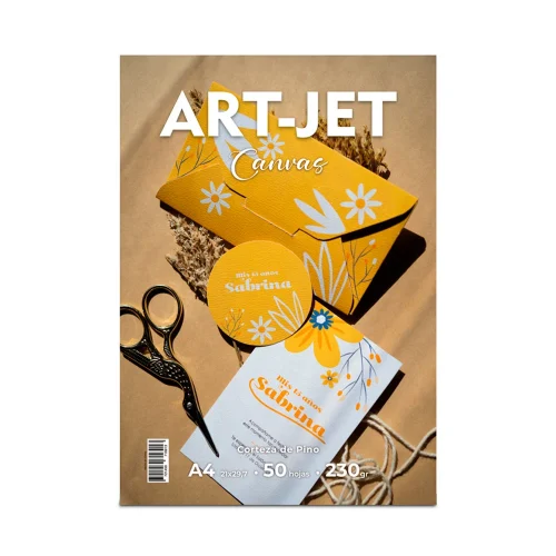 Art-jet A4 230 Grs Canvas Texturado Corteza De Pino X 50 Hojas