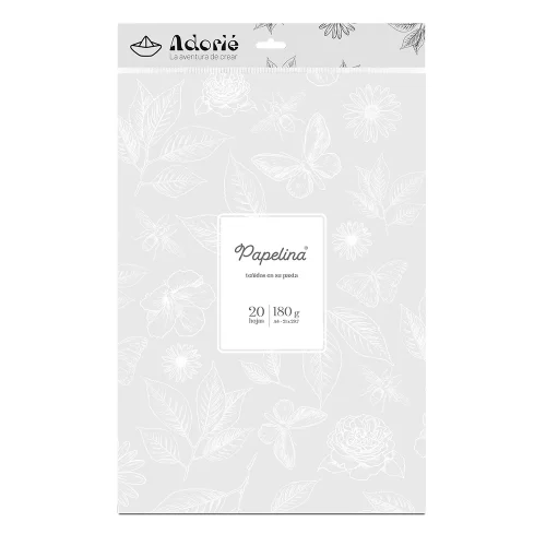 Adorie A4 180 Grs Papelina Blanco Tiza X 20 Hojas