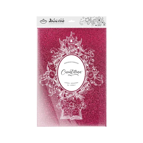 Adorie A4 230 Grs Cuentilina Rosa Sirena X10 Hojas
