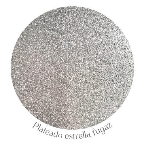 Adorie A4 230 Grs Cuentilina Plateado Estrella Fugaz X10 Hojas - Imagen 2