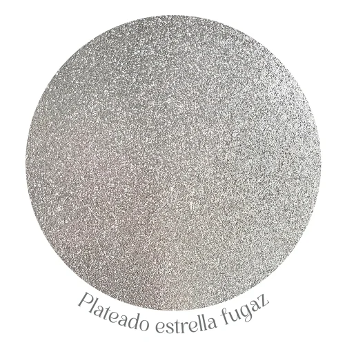 Adorie A4 230 Grs Cuentilina Plateado Estrella Fugaz X10 Hojas - Imagen 2