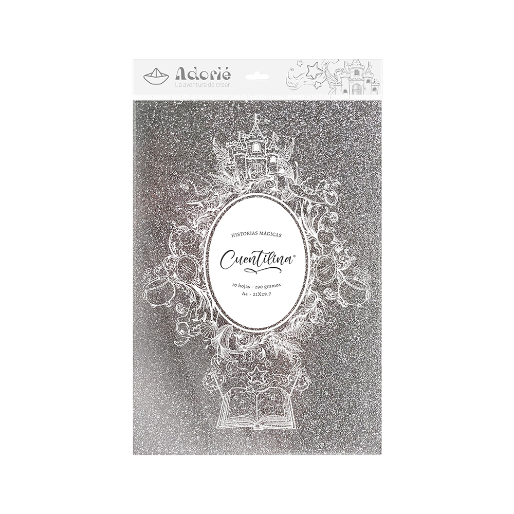 Adorie A4 230 Grs Cuentilina Gris Niebla Nocturna X10 Hojas