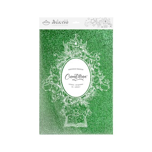 Adorie A4 230 Grs Cuentilina Verde Pocion De Bruja X10 Hojas