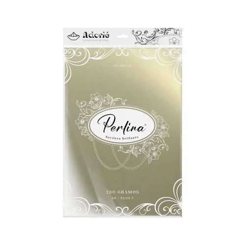 Adorie A4 230 Grs Perlina Crema X20 Hojas