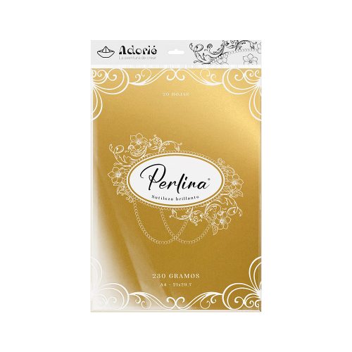 Adorie A4 230 Grs Perlina Oro Oscuro X20 Hojas
