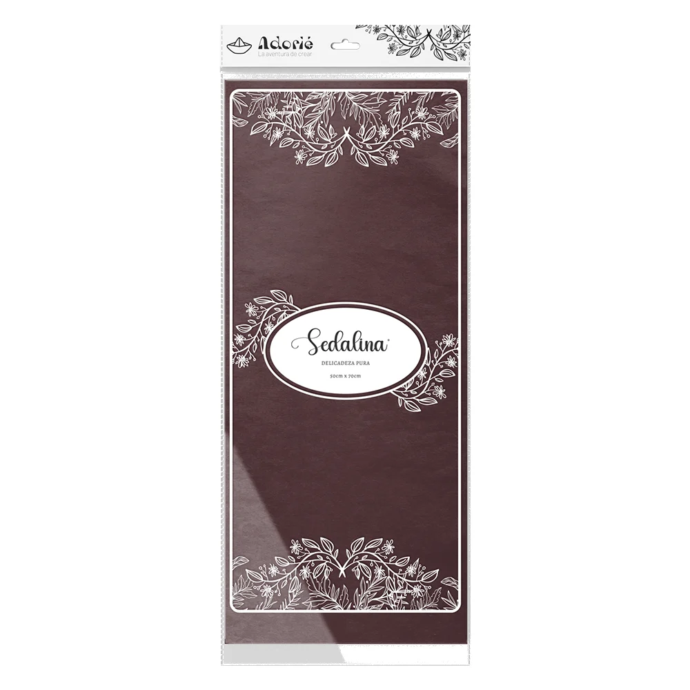 Adorie 50x70 Sedalina Marron Grisaceo X 25 Hojas