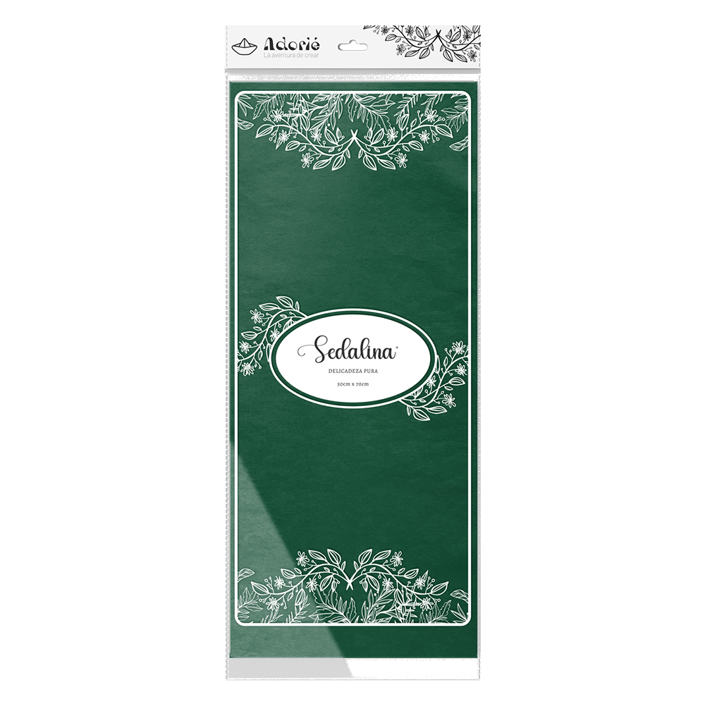 Adorie 50x70 Sedalina Verde Azulado X 25 Hojas