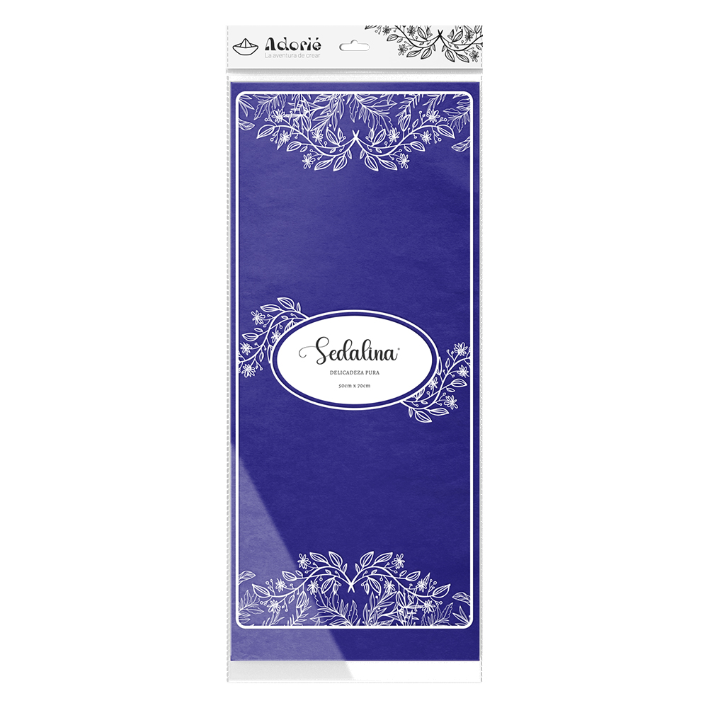 Adorie 50x70 Sedalina Azul Grisaceo X 25 Hojas