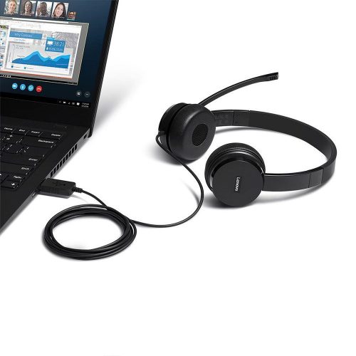 Headset Lenovo 100 Usb Stereo - Imagen 2