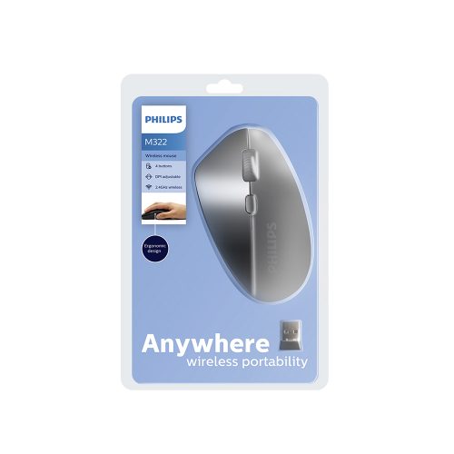 Mouse Philips Wireless M322 Negro - Imagen 3