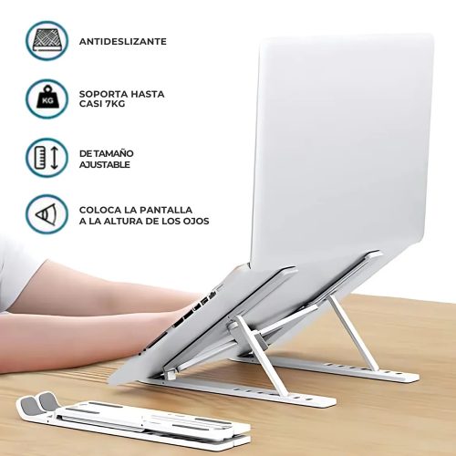 Soporte De Aluminio Global Para Notebook Hasta 18 Pulgadas - Imagen 2