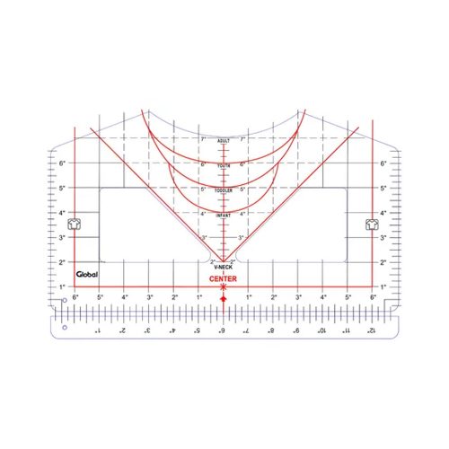 Regla Guia Para Centrar Sublimacion De Remeras