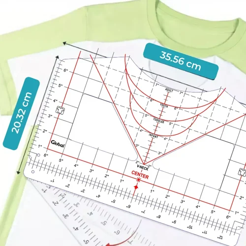 Regla Guia Para Centrar Sublimacion De Remeras - Imagen 4