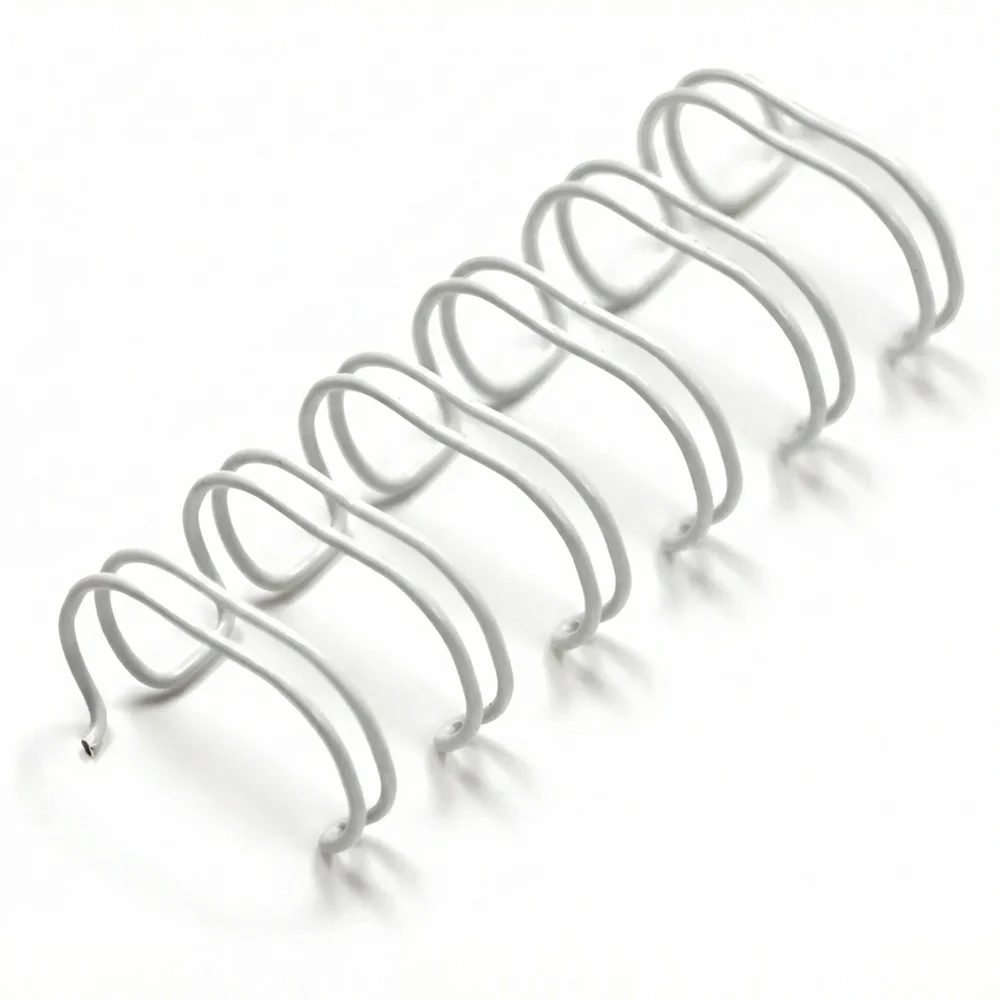 Anillo Binder Plus De Alambre Doble 14mm Blanco 2:1 X 100(100h)