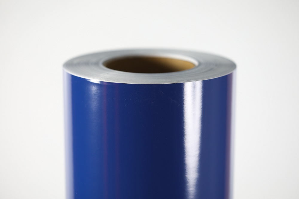 V58 Vinilo Mccal X 122 Cm Azul Brillante X Metro