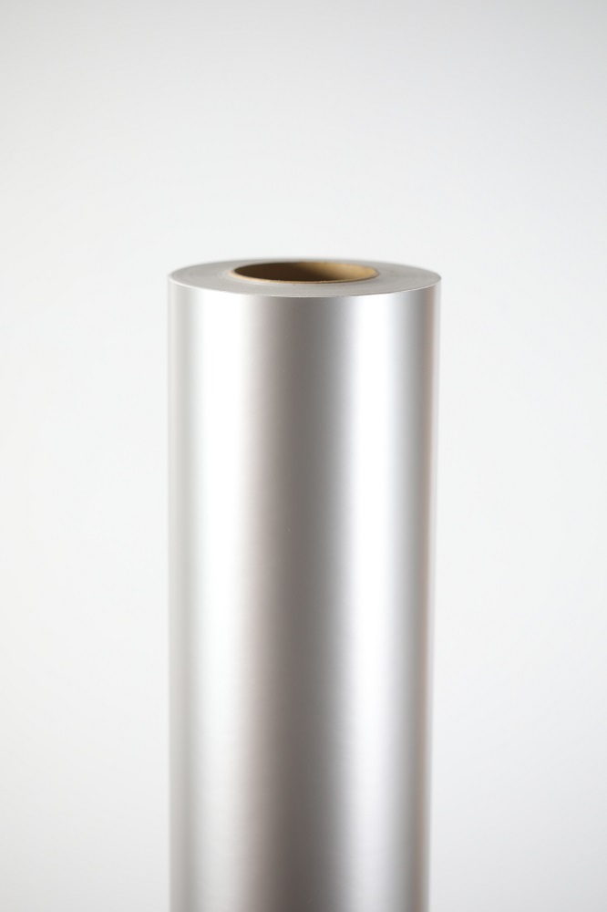 V676 Vinilo Mccal X 122 Cm Gris Plata Brillante X Metro