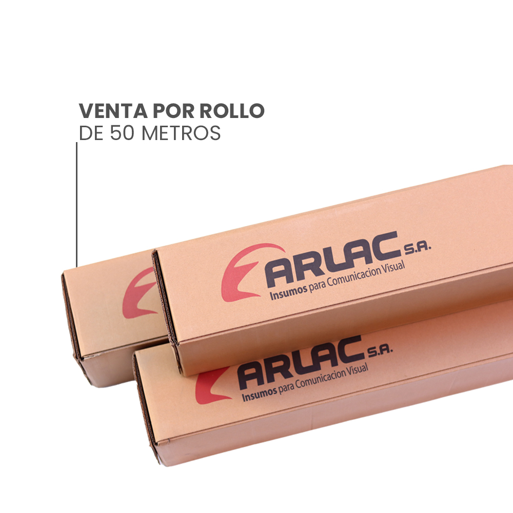 E08120bm-a Vinilo Arlac Print X 107 Cm Blanco Matte Base Gris 80 Mic X Rollo 50