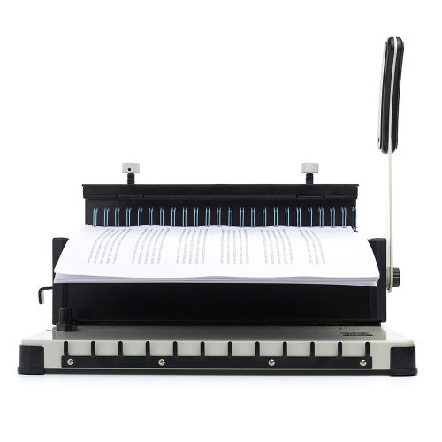 Encuadernadora Binder Multi 300 Espirales Plasticos Y Anillos Doble De Alambre 2