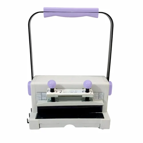 Anilladora Binder Wire 150 Lila 2:1 A4 En Dos Pasos Agujero Redondo - Imagen 3