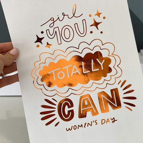 Transfer Foil Metalico Holografico Plateado Rainbow 32cmx500cm - Imagen 2