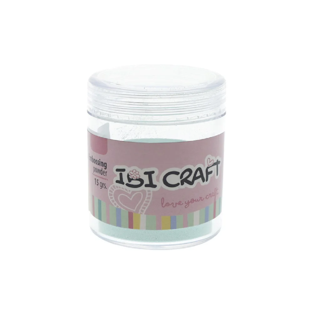 Embossing Powder Polvo Frasco Ibi Craft 15 Grs Verde Manzana