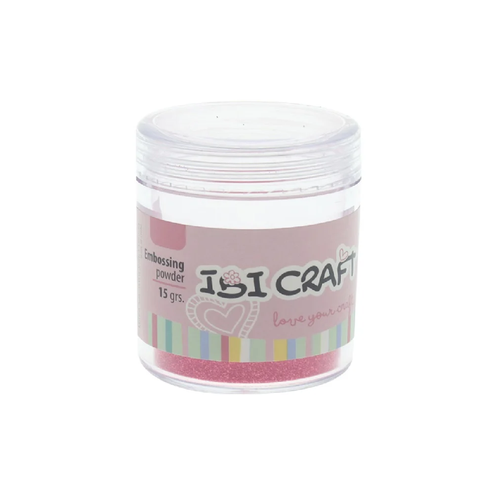 Embossing Powder Polvo Frasco Ibi Craft 15 Grs Rosado