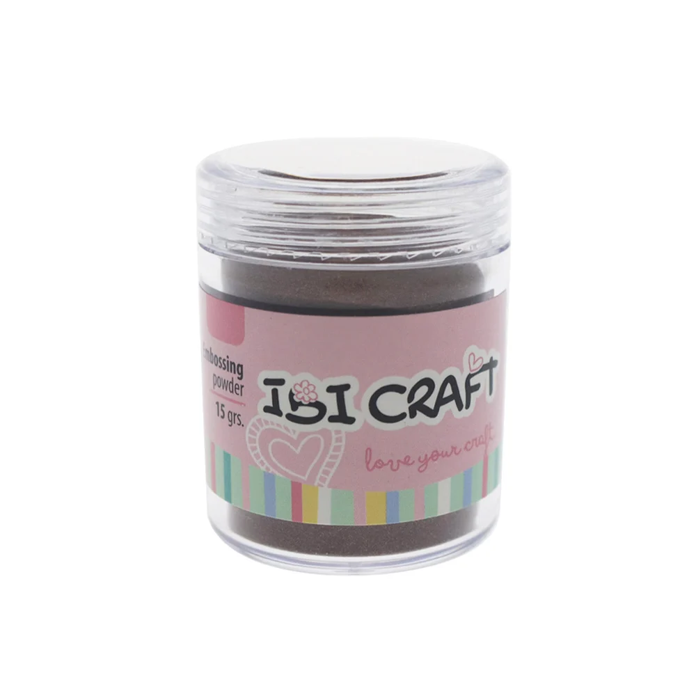 Embossing Powder Polvo Frasco Ibi Craft 15 Grs Marron