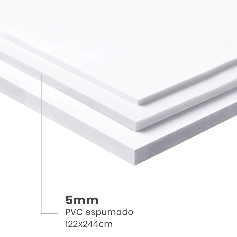 Pvc Espumado 5 Mm 122x244 Cm