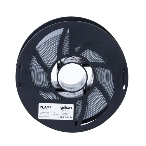 Pla 850 - 04 Gris Plata Grilon3 1.75 X 1kg - Imagen 3
