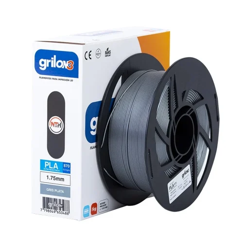 Pla 870 - 04 Gris Plata Grilon3 1.75 X 1kg