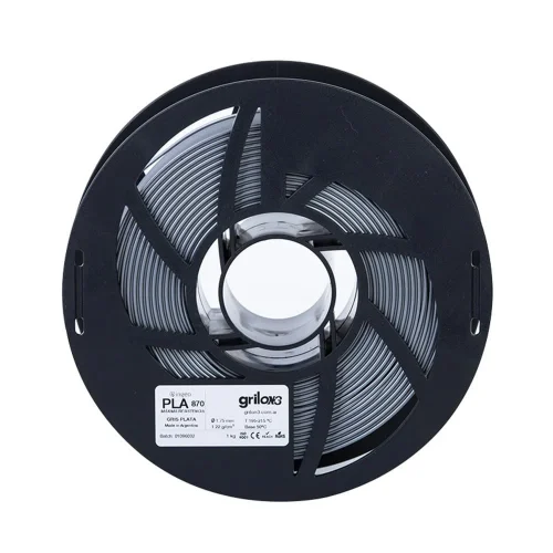 Pla 870 - 04 Gris Plata Grilon3 1.75 X 1kg - Imagen 3