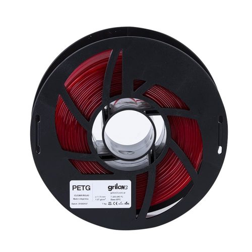 Petg Clear Rojo Grilon3 1.75 X 1 Kg - Imagen 2