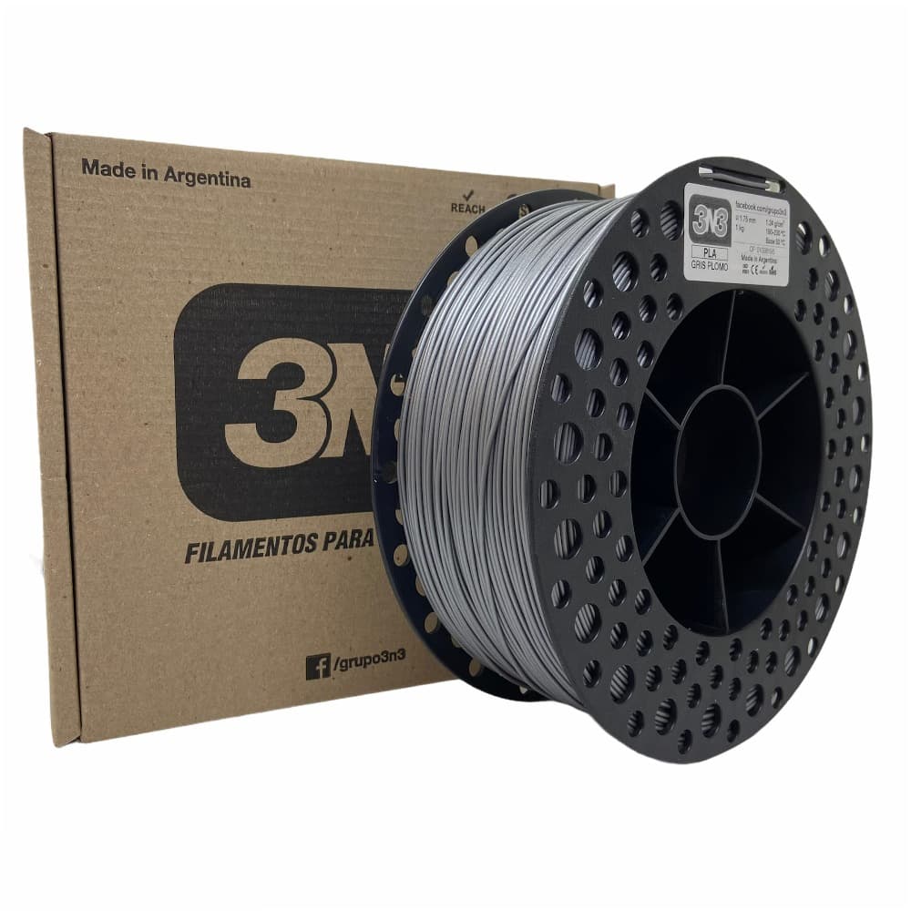 Pla 04 Gris Plomo 3n3 1.75 X 1kg