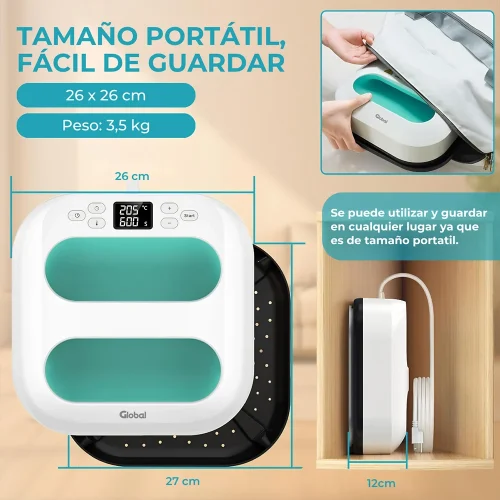 Global Plana Portatil 26x26 - Imagen 2