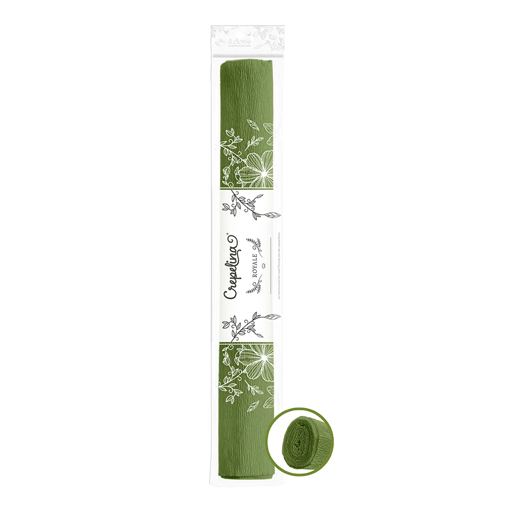 05.34.261_1000-1 Adorie 50x200 Crepelina Royale Verde Musgo - Imagen 1