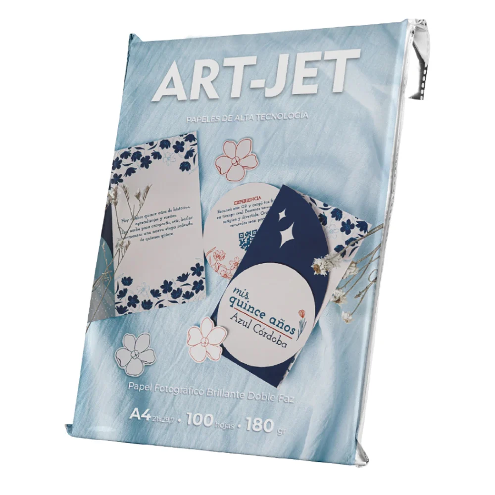 Art-jet A4 180 Grs Bifaz Glossy X 100 Hojas
