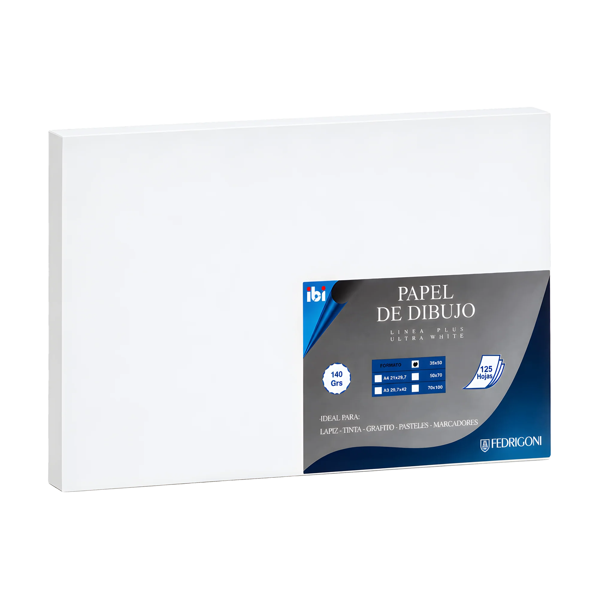 Fedrigoni Ultra White Dibujo 35x50cm 140grs X 125 Hojas