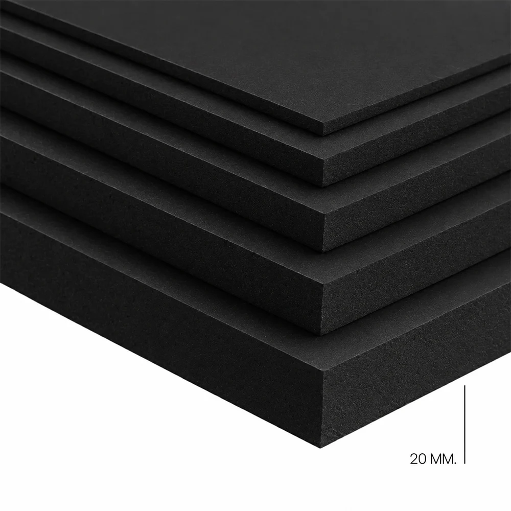 Polyfan 30mm Negro 60x125cm